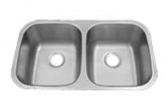 50/50 Polished Stainless Steel Sink